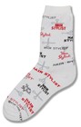 Abstract Hair Stylist Sock