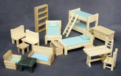 Complete Log Furniture Set