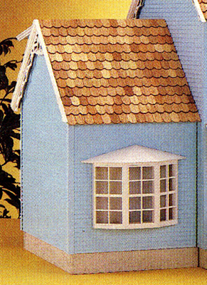 Front-Opening Colonial Addition Dollhouse Kit Extension