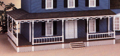 31 Inch Dollhouse Wraparound Porch Kit - Left Only