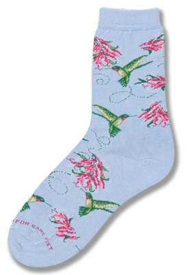 Hummingbird Collage Sock