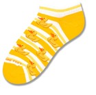 Rubber Ducky Fashion Stripe No Show Sock