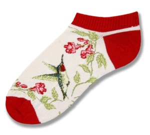 Garden Hummingbird No Show Sock