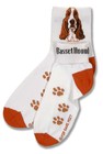 Basset Head Roll Down Sock