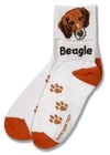 Beagle Head Roll Down Sock
