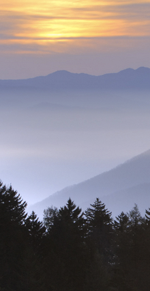 Sunrise in Mountains